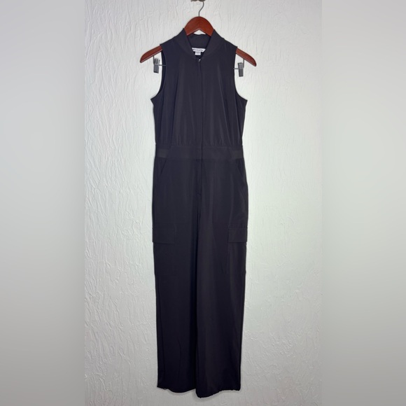 Athleta Brooklyn Utility Jumpsuit Plum Color Size 2 - Picture 6 of 12